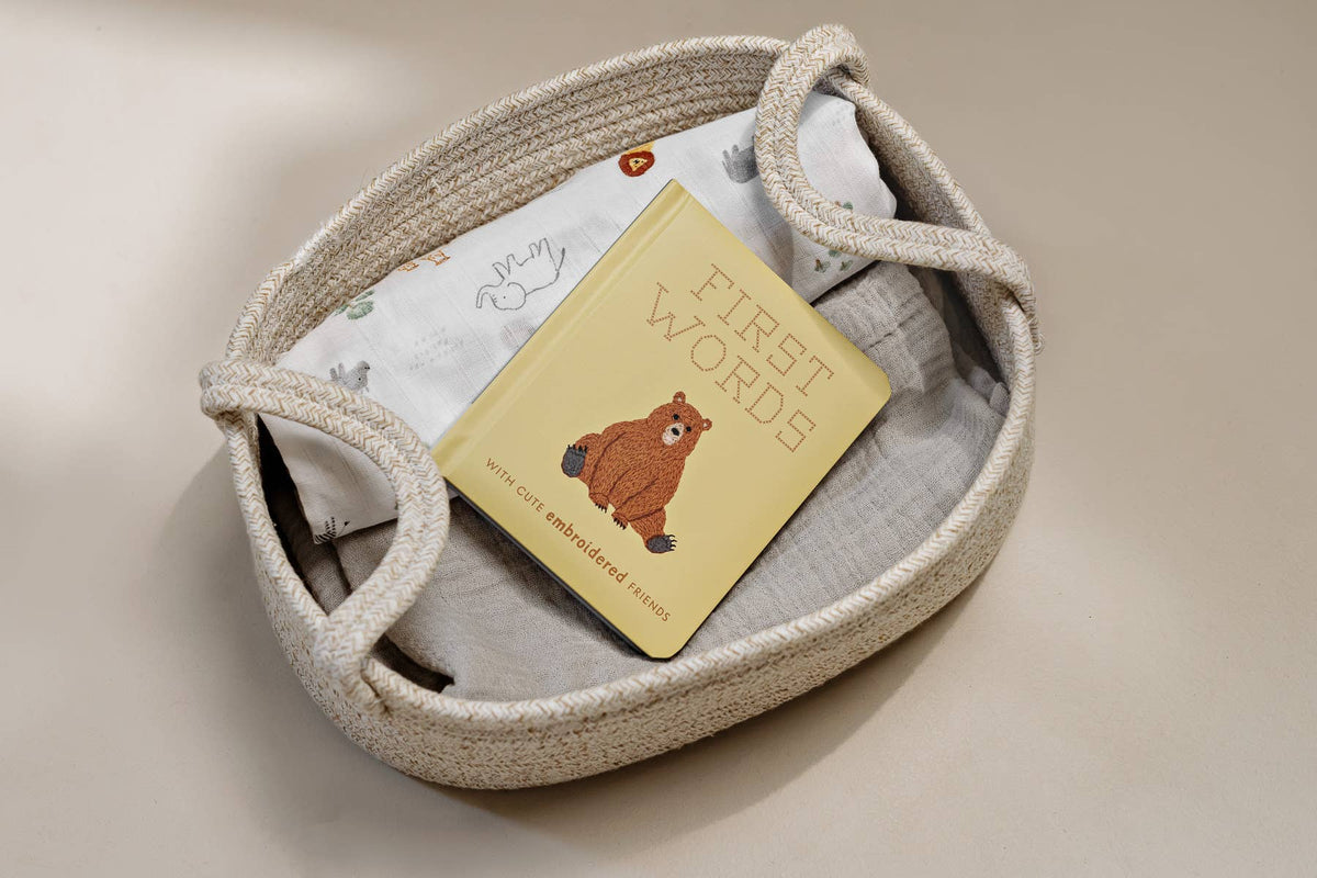 Paige Tate & Co. - First Words Embroidered Friends - Ages 1–3