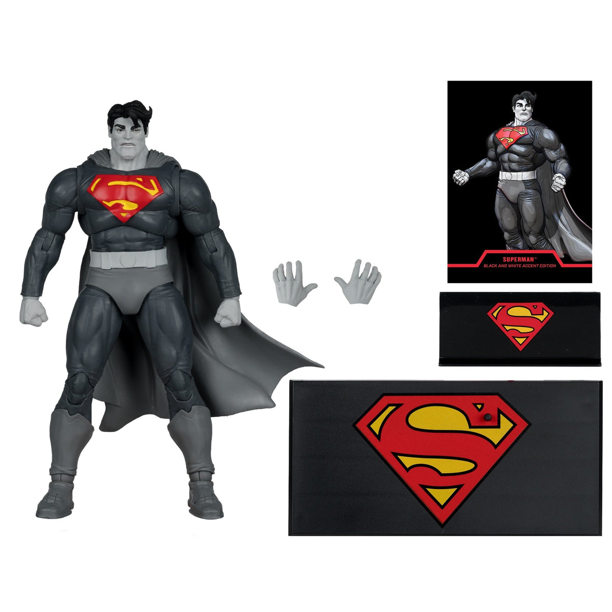 DC Multiverse - The Dark Knight Returns - Superman (Black & White Accent Edition) - Exclusive