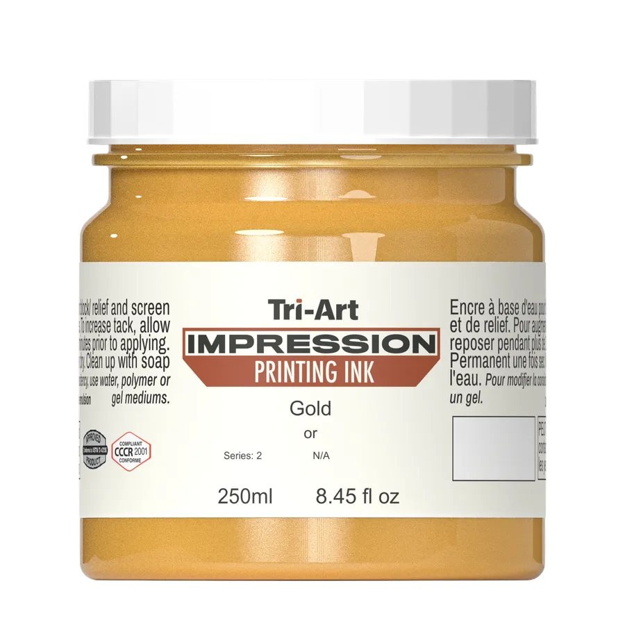 Impressions Block Printing Ink - Iridescent Gold