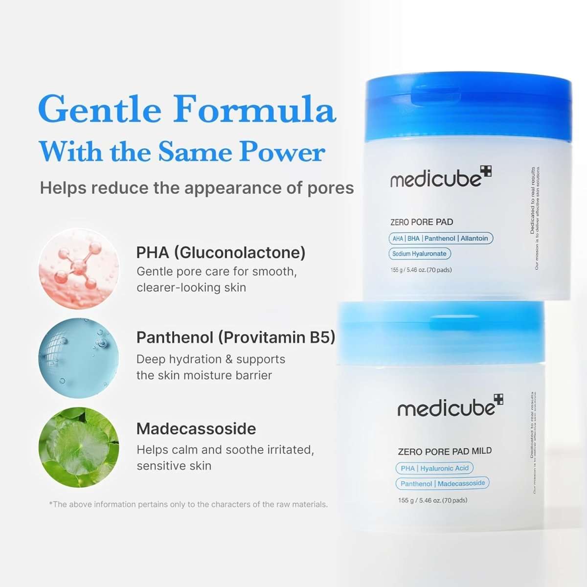 Medicube Zero Pore Mild Pad 155g / 70 pads