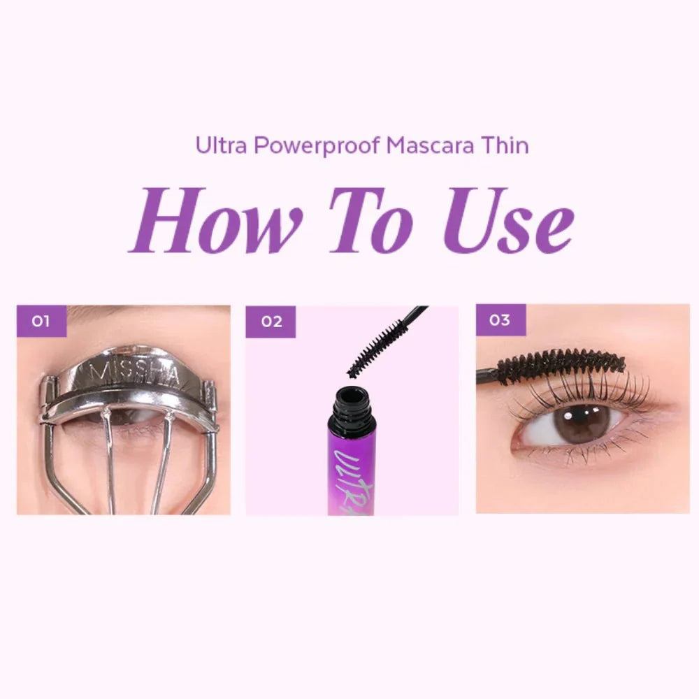 MISSHA Ultra Powerproof Thin Mascara Curling & Volumizing 9g