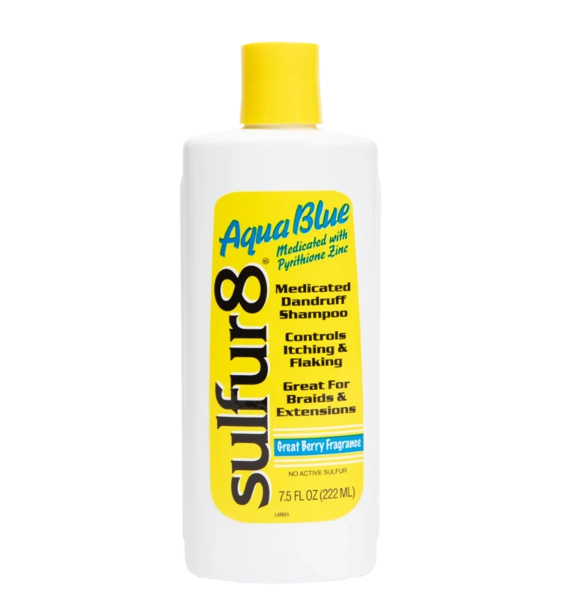 SULFUR8 AQUABLUE MEDICATED DANDRUFF SHAMPOO GREAT BERRY FRAGRANCE 7.5OZ