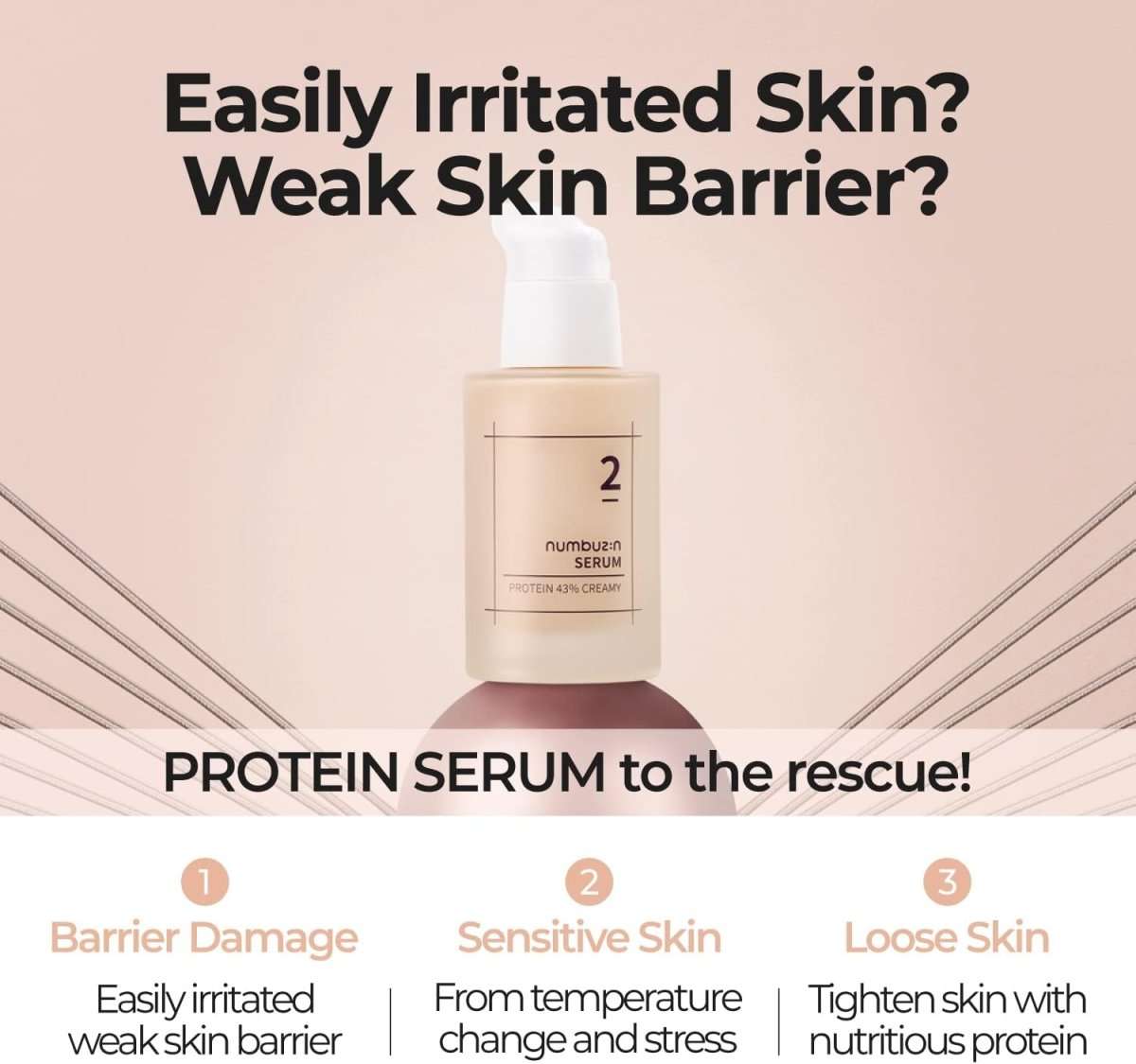 Numbuzin No.2 Protein 43% Creamy Serum  50ml