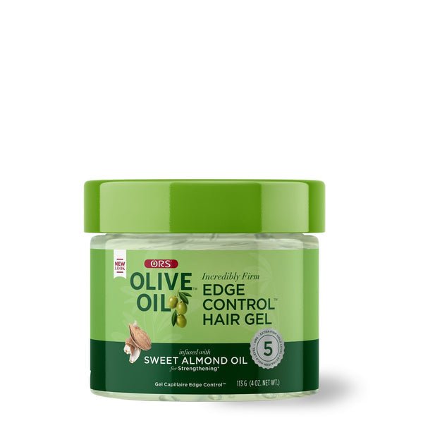 ORS Olive Oil Edge Control Hair Gel Infused with Sweet Almond Oil for Strengthening 4OZ