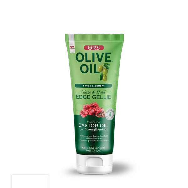 ORS Olive Oil Style & Sculpt Glaze and Hold Edge Gellie Infused with Castor Oil for Strengthening 3.5 OZ