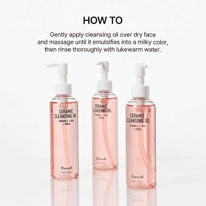 Parnell AHA Omija Ceramic Cleansing Oil 200ml