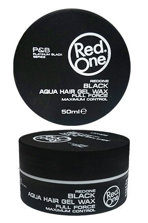 RED ONE AQUA HAIR GEL WAX BLACK 1.69 OZ