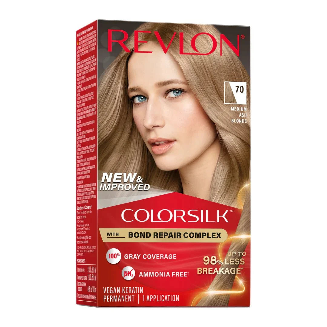 REVLON COLOR SILK BEAUTIFUL COLOR - 70 MEDIUM ASH BLONDE