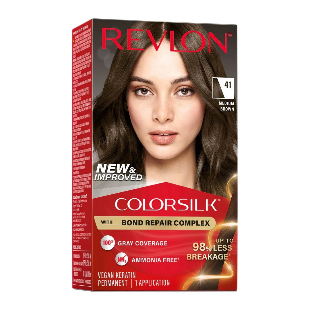 REVLON COLOR SILK MEDIUM BROWN (41)