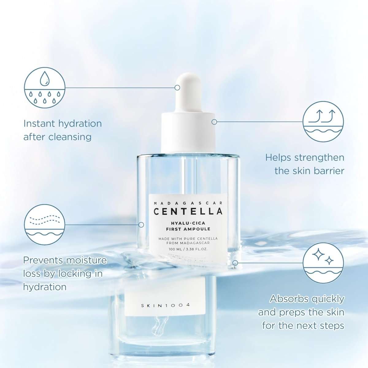 SKIN1004 Madagascar Centella Hyalu-Cica First Ampoule 100ml