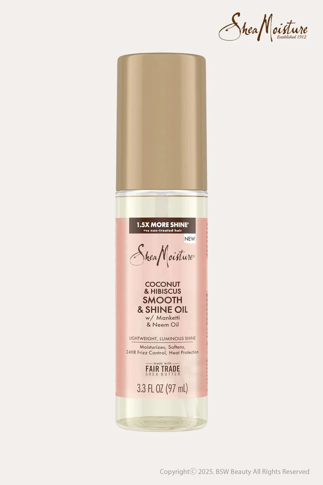 SHEAMOISTURE COCONUT SMOOTH/SHINE OIL 3.3OZ