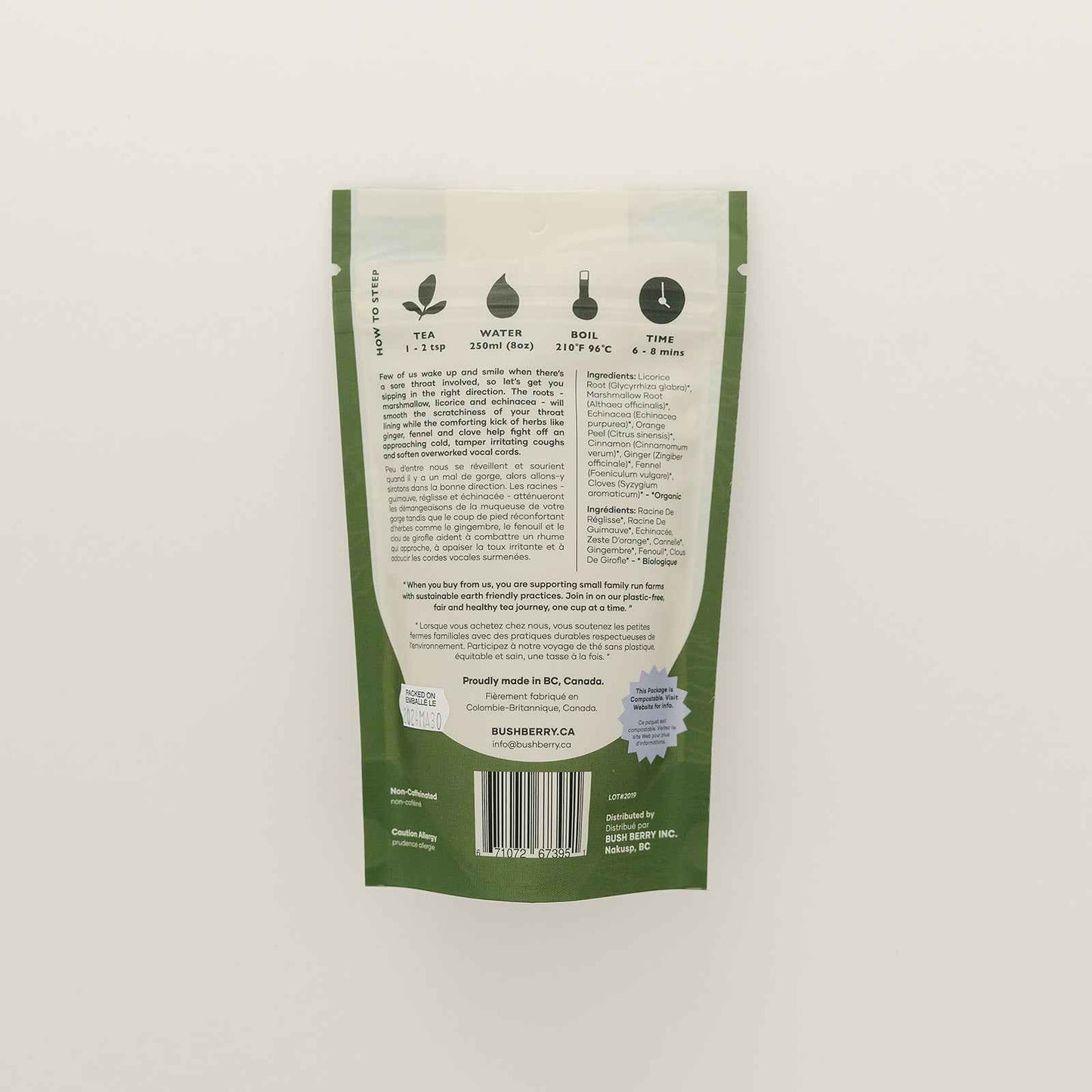 Organic Throat Soothe Tea