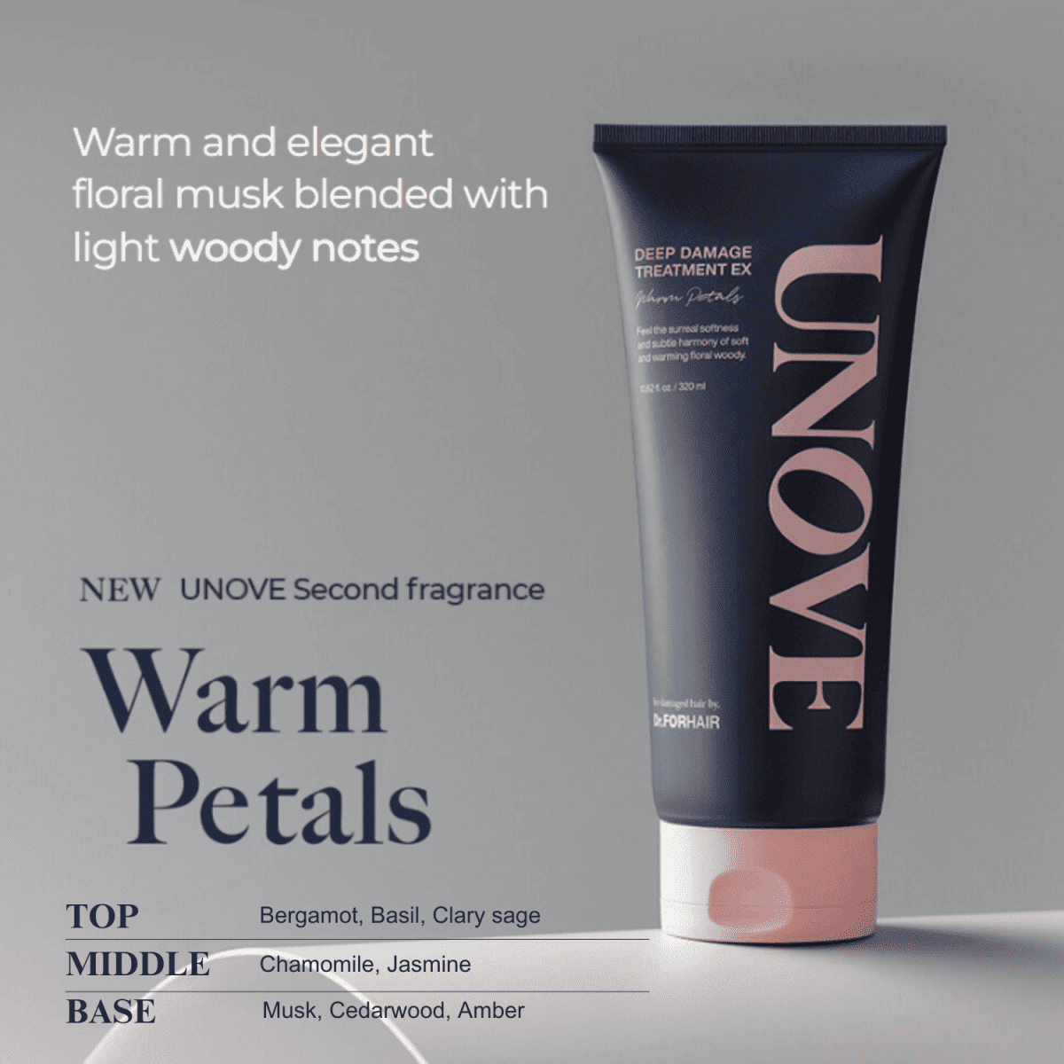 Unove Deep Damage Treatment EX 320ml - Warm Petal