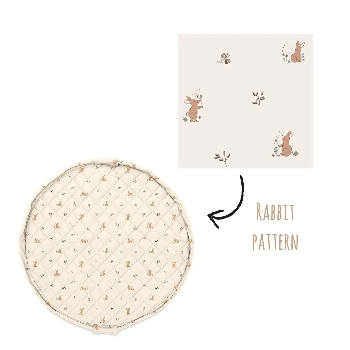 Organic Soft Babymat & Bag | Rabbit | play&go