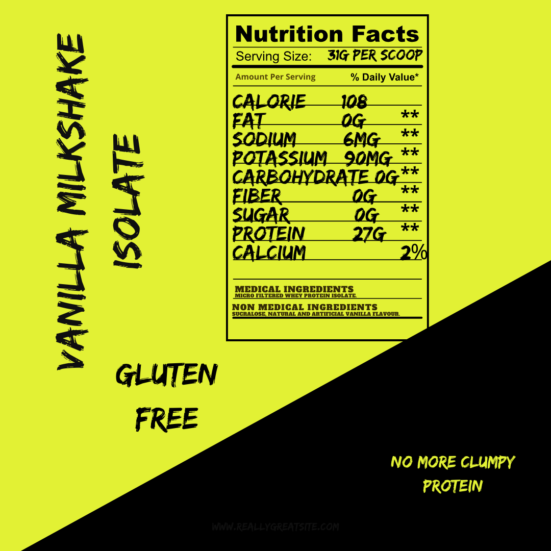 BulkBully Isolate Protein Powder - Vanilla Milkshake