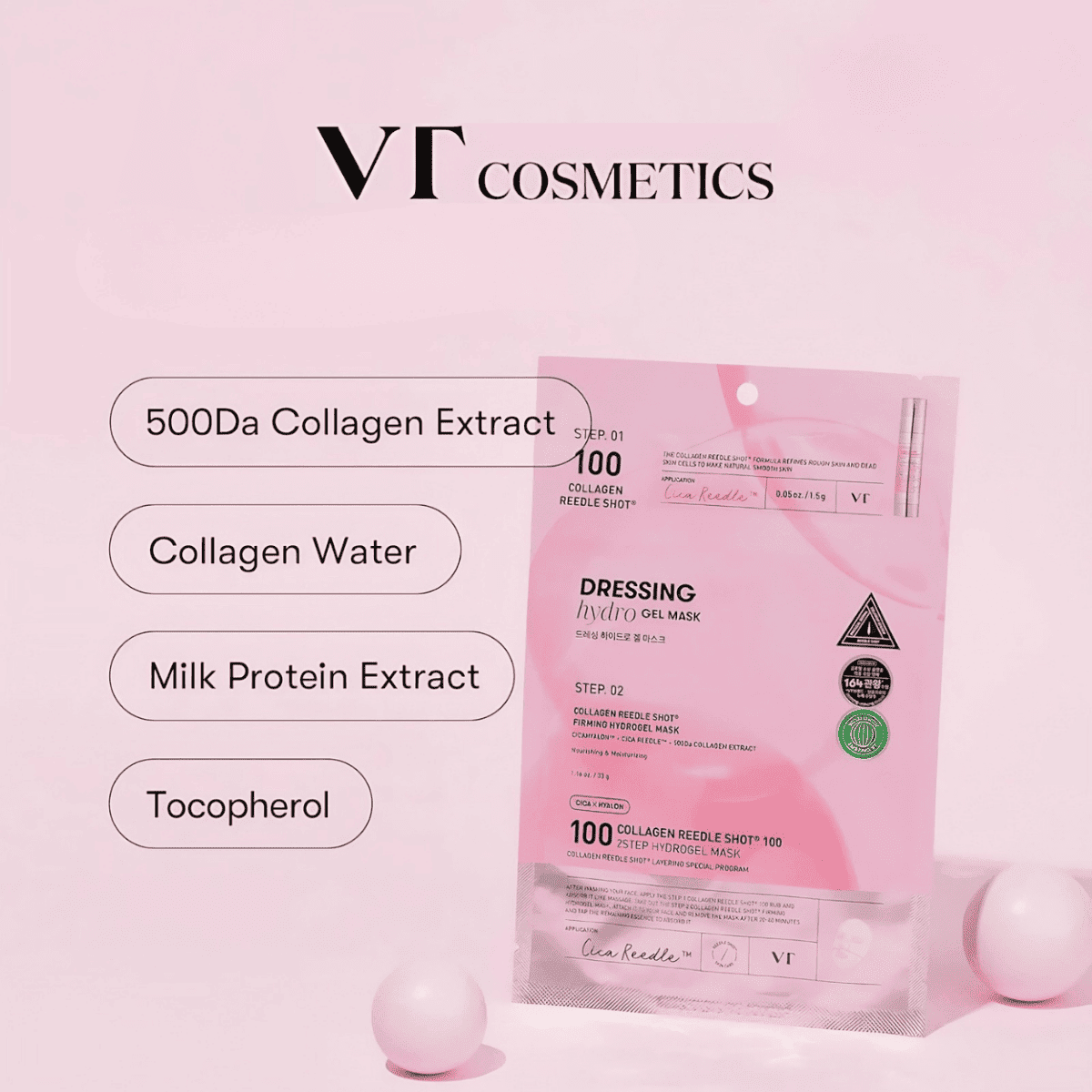 VT Collagen Reedle Shot 100 2-Step Hydrogel Mask 36g