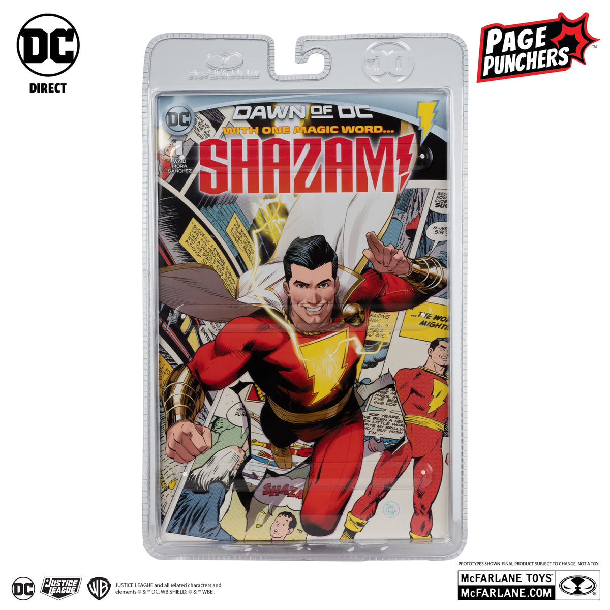 Dawn of DC DC Page Punchers Shazam 7" Action Figure with Comic